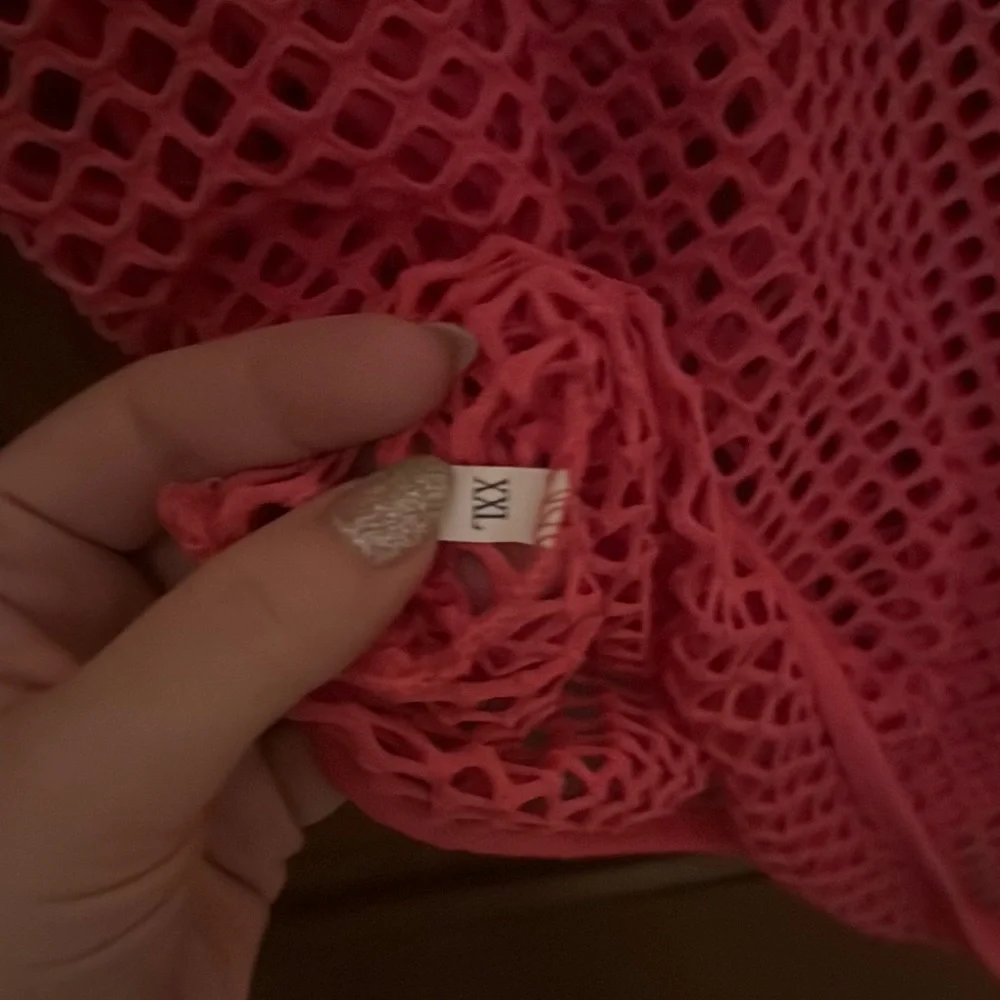 Pink Mesh Top - Picture 2 of 3
